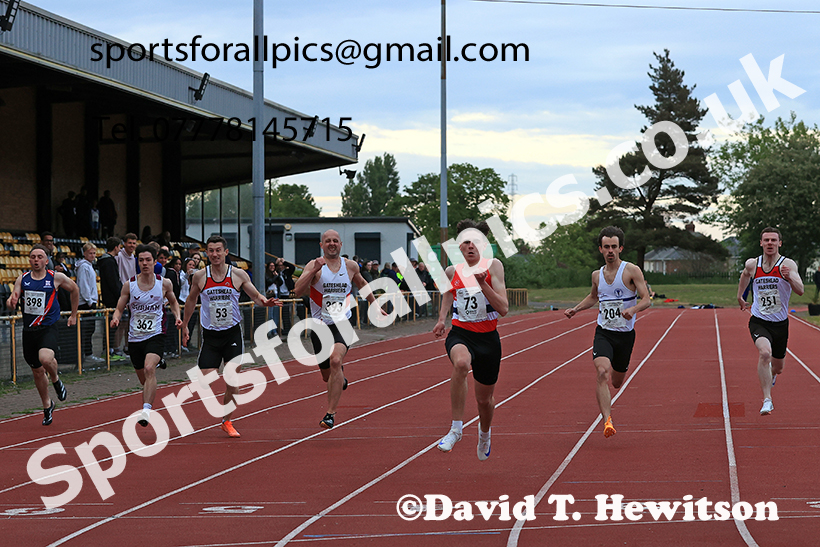 The 200 metres, 2025 NEGP No 2, Monkton Stadium, Wednesday, May 28th. Photo: David T. Hewitson/Sports for All Pics